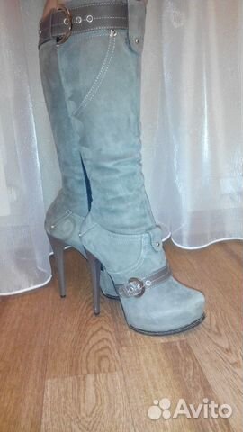 Сапоги зимние, натуральные почти новые Сапоги зимние, натуральные почти новые