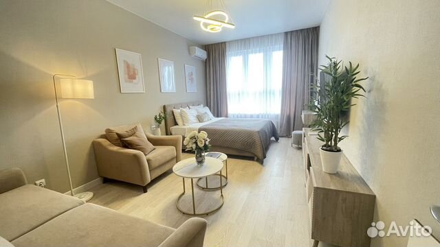 

1-к. квартира, 42 м², 3 кровати