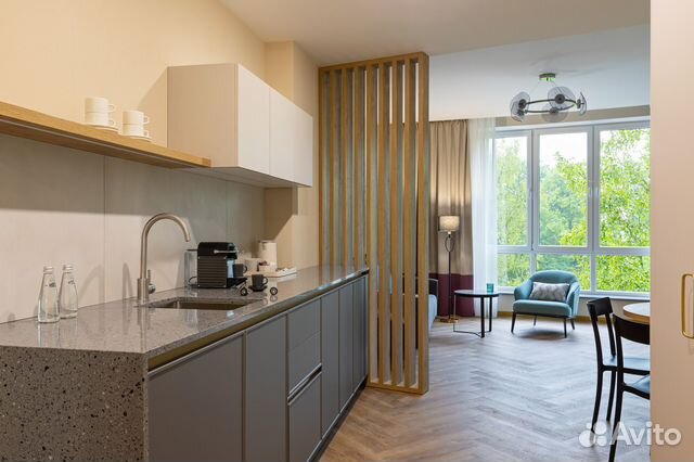 

2-к. квартира в апарт-отеле, 60 м², 2 кровати