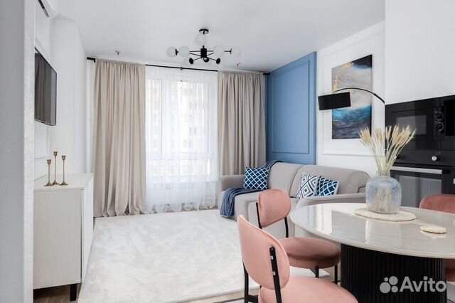 

1-к. квартира, 45 м², 2 кровати