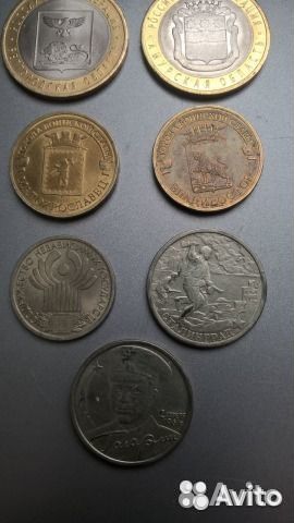 Монеты:1, 2,5, 10руб остатки с коллекции