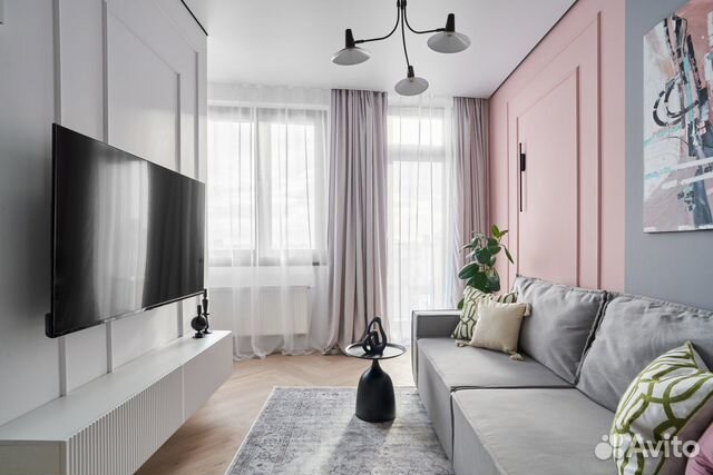 

Квартира-студия, 38 м², 2 кровати