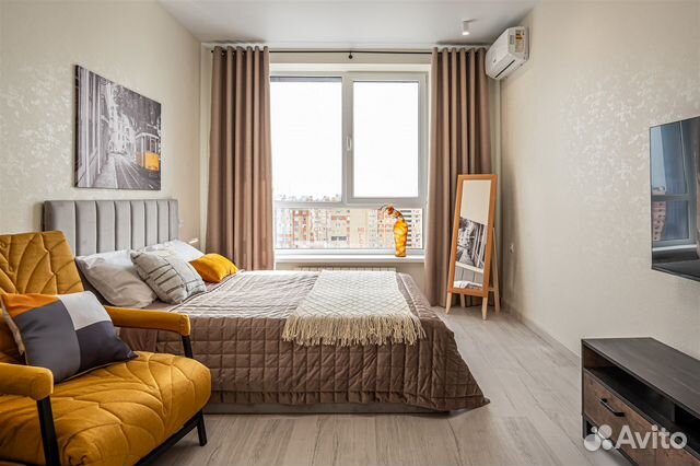 

1-к. квартира, 44 м², 3 кровати
