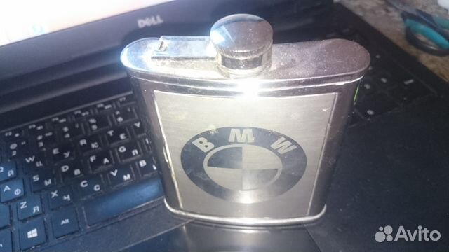 Фляжка новая из нержавеющей стали 7 oz BMW Фляжка новая из нержавеющей стали 7 oz BMW