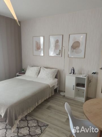 

Квартира-студия, 27 м², 2 кровати