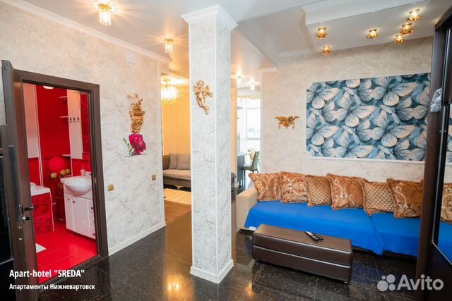 

1-к. квартира, 54 м², 2 кровати