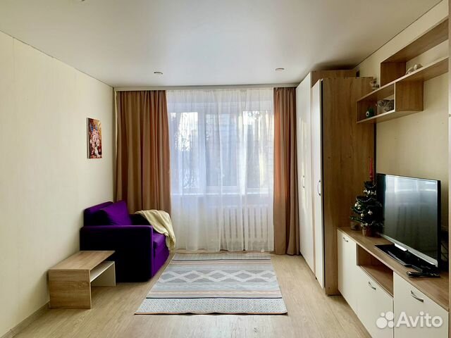 

1-к. квартира, 30 м², 2 кровати