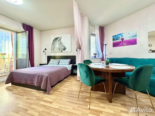 

Квартира-студия, 45 м², 3 кровати
