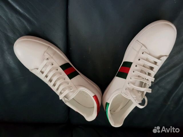 Кожанные кеды gucci