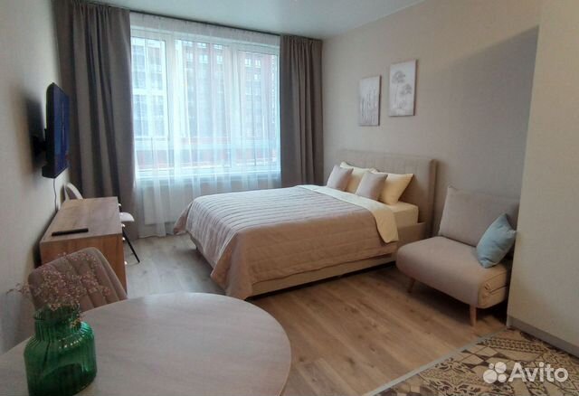 

Квартира-студия, 26 м², 2 кровати