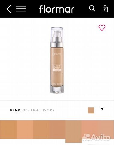 Тональный крем Flormar SmoothTouchFoundation+подар
