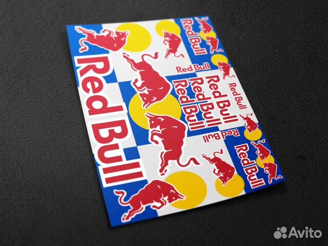 Red Bull набор наклеек А3