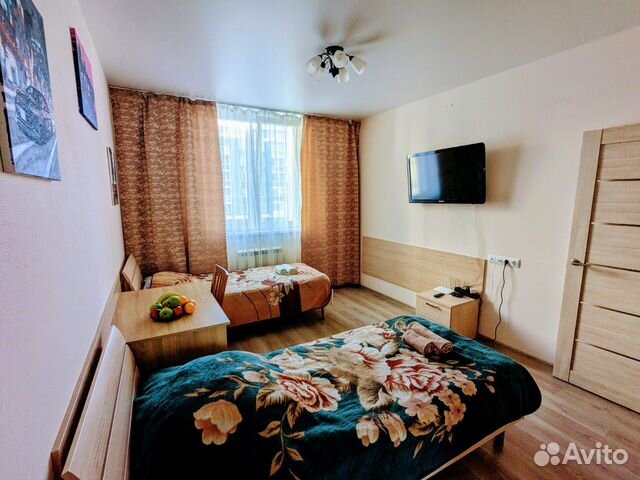 

1-к. квартира, 40 м², 2 кровати
