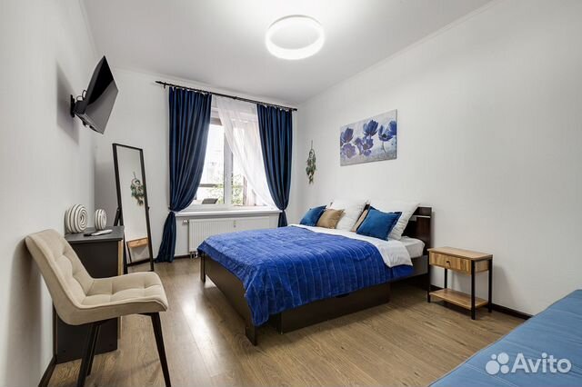 

1-к. квартира, 43 м², 3 кровати