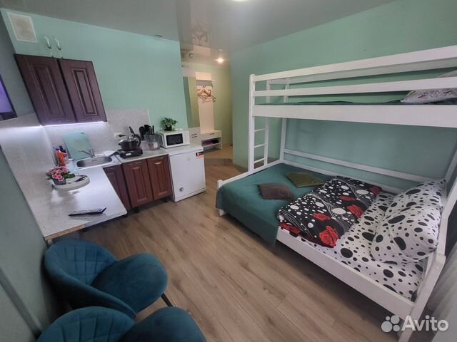 

Квартира-студия, 22 м², 2 кровати