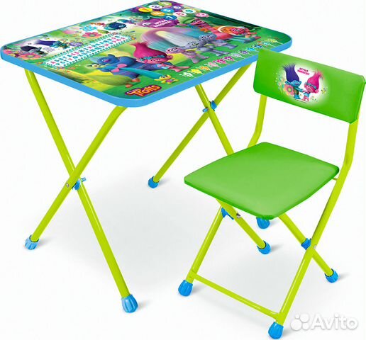 Икеа детский стол голубой