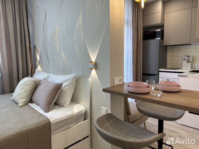 

Квартира-студия, 24 м², 2 кровати