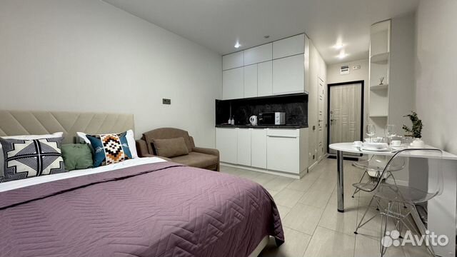 

Квартира-студия, 24 м², 2 кровати