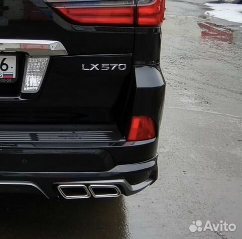 Накладка на бампер Gost Man для Lexus LX 570 / 450