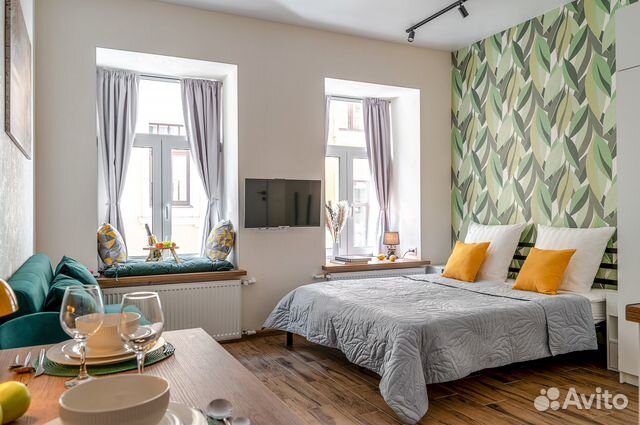 

Квартира-студия, 30 м², 2 кровати