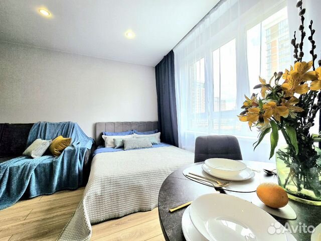 

Квартира-студия, 30 м², 2 кровати