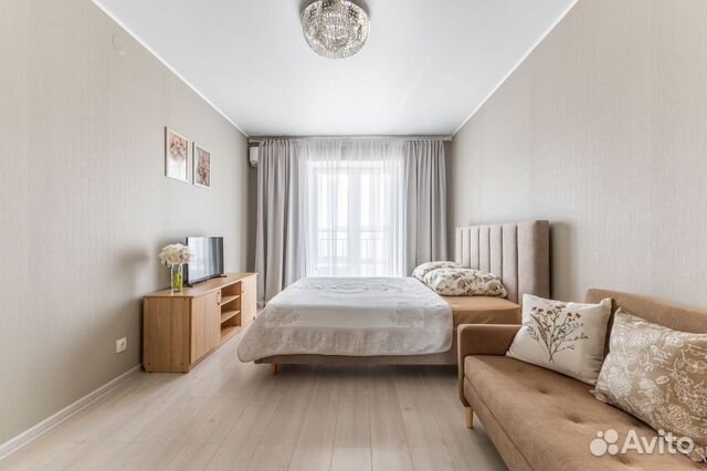 

1-к. квартира, 34 м², 2 кровати