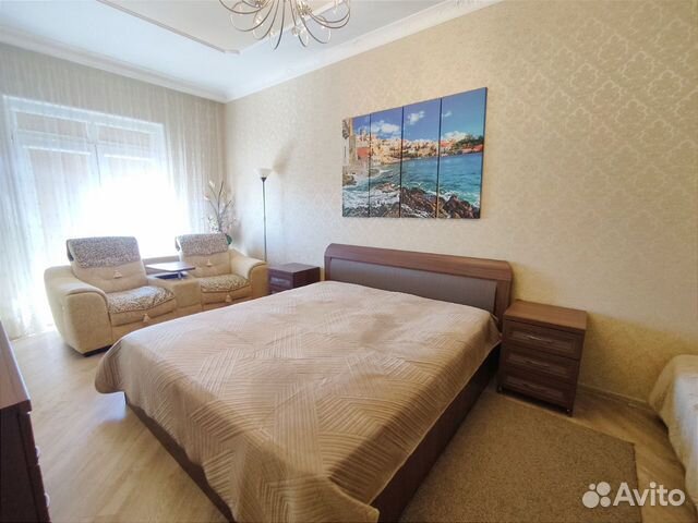 

1-к. квартира, 52 м², 2 кровати