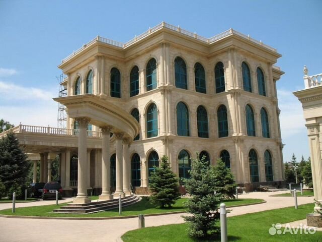 Облицовка фасадов Травертин Песчаник Дагестанский