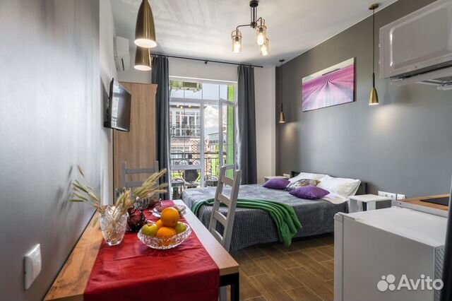 

Квартира-студия, 24 м², 2 кровати