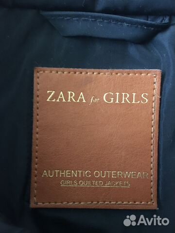 Куртка стёганная демисезонная для девочки zara