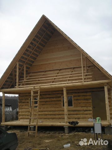 Сруб 6x7+ 2 м терраса + мансарда