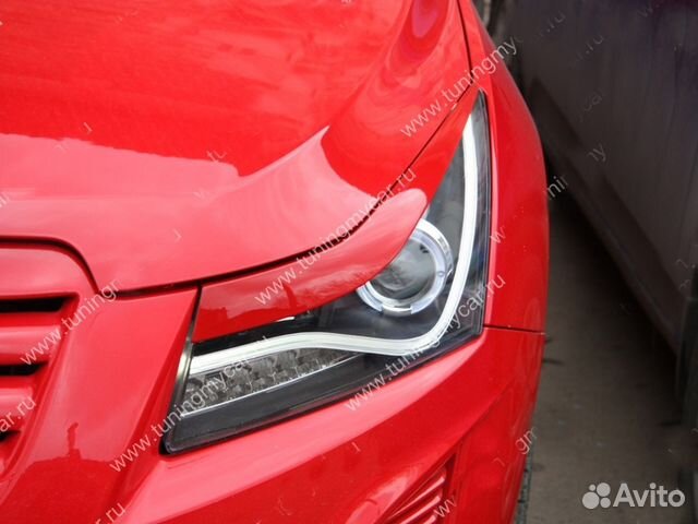 Накладки на фары для Chevrolet Cruze Накладки на фары для Chevrolet Cruze