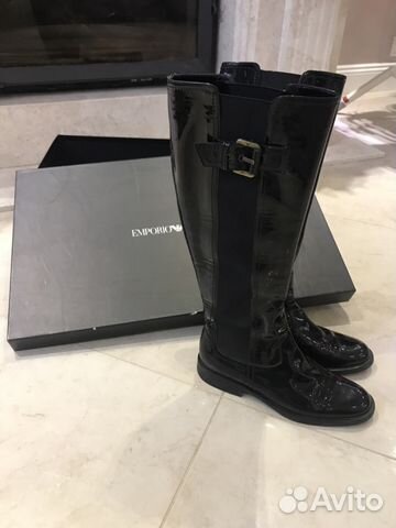 Ботфорты сапоги emporio armani армани чёрные ориги Ботфорты сапоги emporio armani армани чёрные ориги