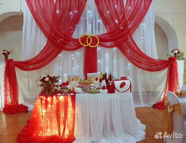 Оформление свадебного зала