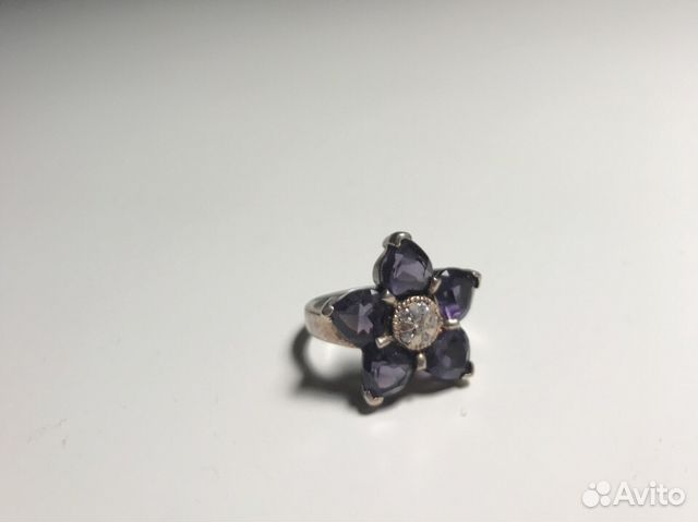 Серебряное кольцо с аметистом