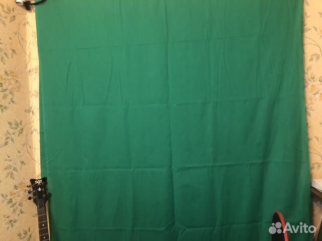 Хромакей зеленая ткань