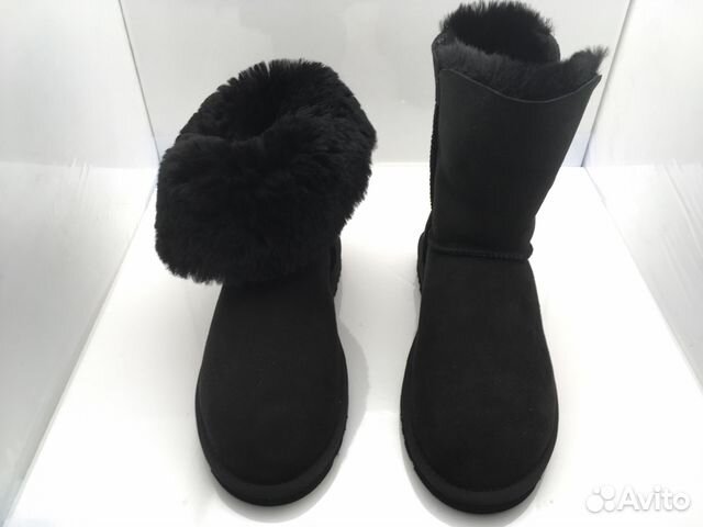 Угги ugg замшевые с пуговицей Bailey button