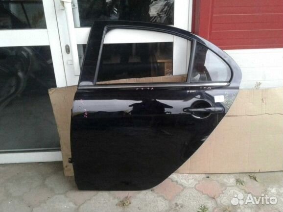Дверь задняя левая Mitsubishi Lancer X черная Дверь задняя левая Mitsubishi Lancer X черная