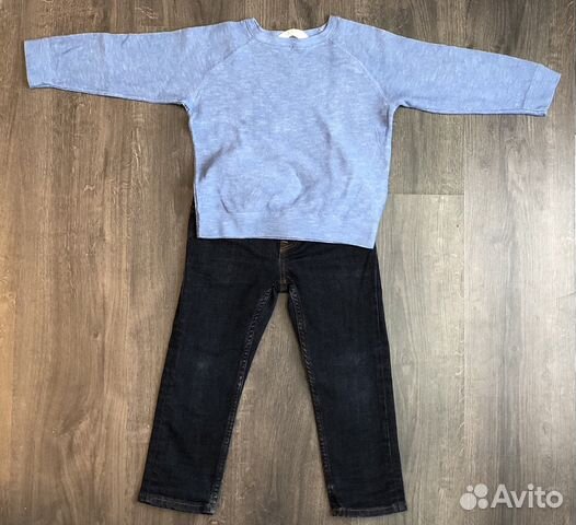 Джинсы и кофта hm(104см)