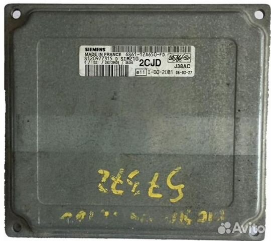 PcmFord 6S61-12A650-FD SIM210 6S6112A650FD SIM-210