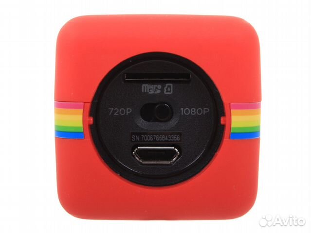 Экшн-камера Polaroid Cube 1xcmos красный