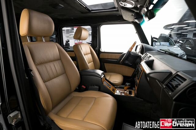 Кожаный салон сиденья Mercedes-Benz G 500 Кожаный салон сиденья Mercedes-Benz G 500
