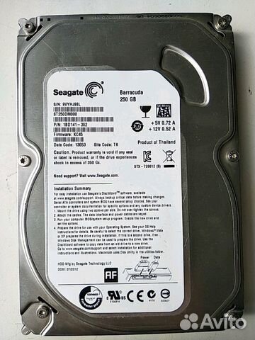 Жёсткий диск Seagate Barracuda 250 гб