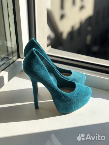 Новые бирюзовые замшевые туфли Steve Madden Новые бирюзовые замшевые туфли Steve Madden