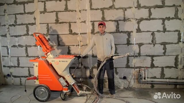 Механизированная штукатурка стен гипсовая Механизированная штукатурка стен гипсовая