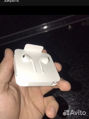 EarPods наушники с коробки iPhone 8 plus