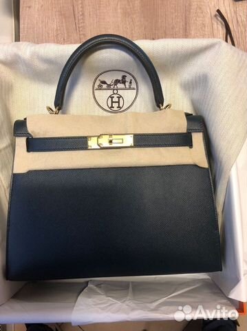 Сумка Kelly 25 Noir Togo GHW Hermes