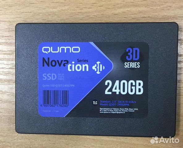 SSD 240Gb Qumo. Новый. Гарантия 12 мес