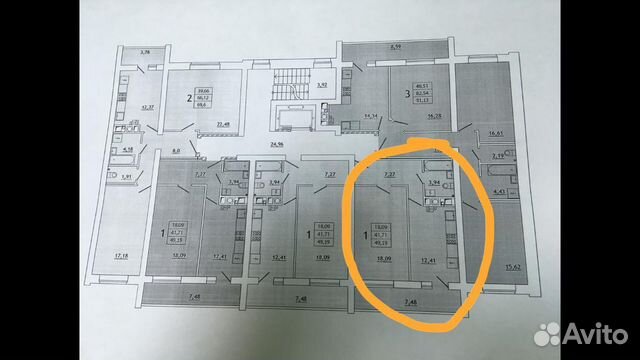 1-к квартира, 50 м², 2/10 эт.