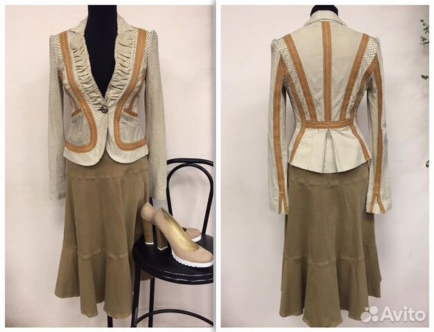 Новый кожаный жакет Roberto Cavalli S Новый кожаный жакет Roberto Cavalli S